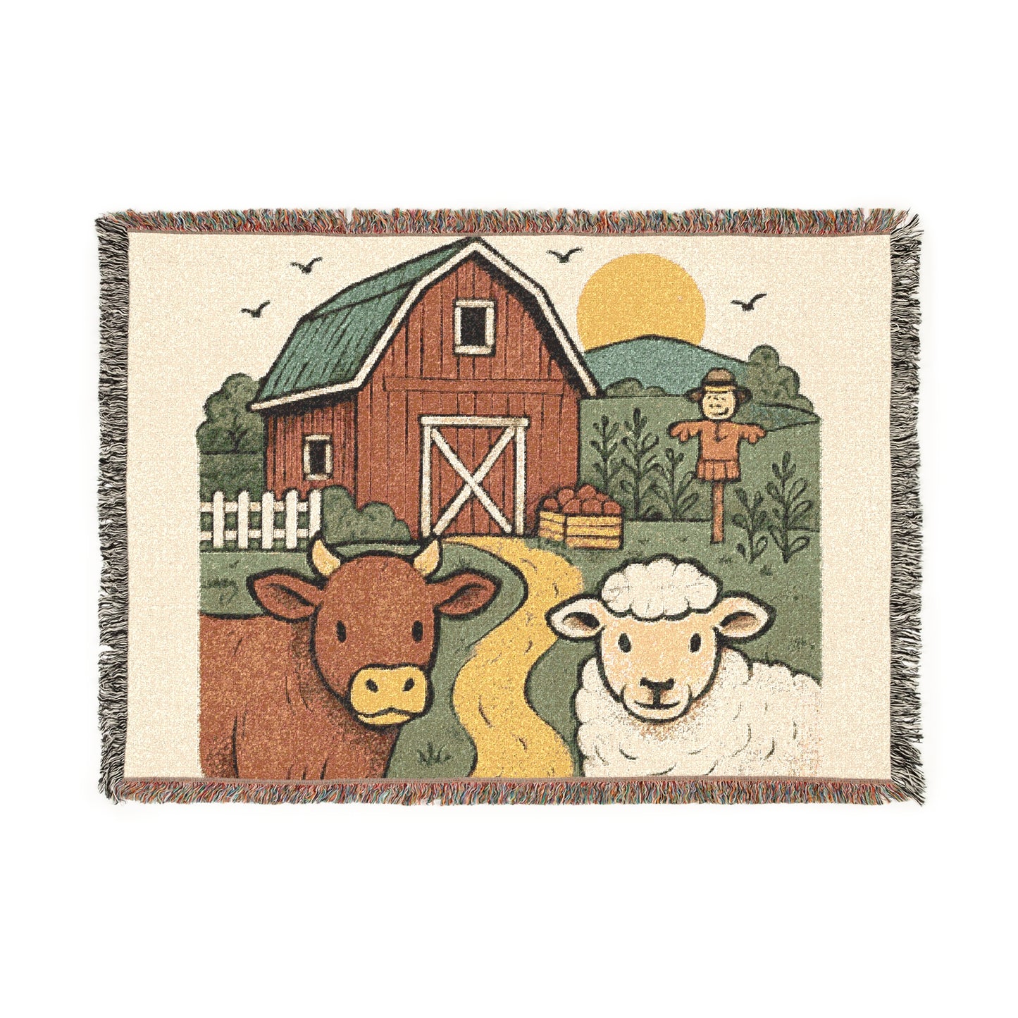 Woven farm Blanket