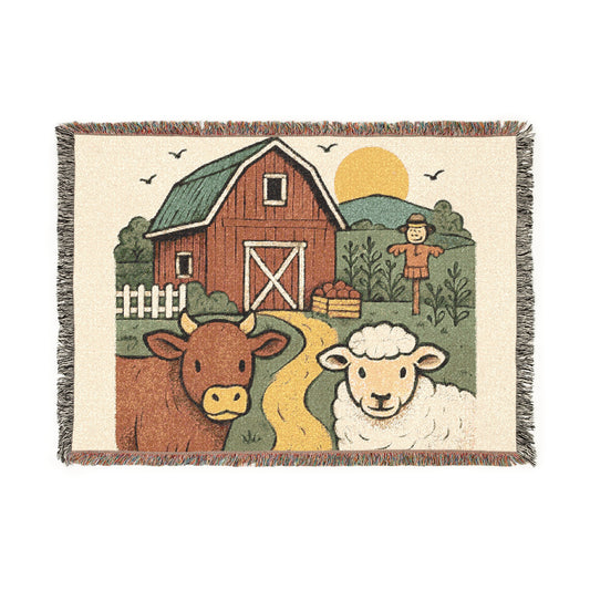 Woven farm Blanket