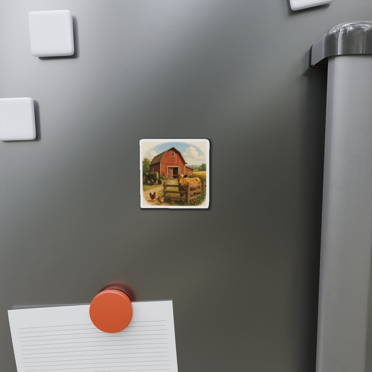 Charming Farmhouse Die-Cut Magnets – Rustic Home Decor, Refrigerator Magnet, Gift Idea, Country Animal Decor, Farmhouse Kitchen